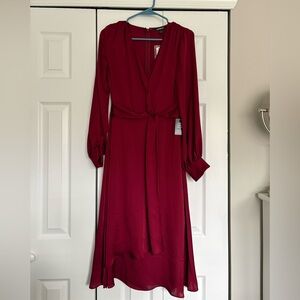 NWT Express Women's Long-Sleeve Wrap Dress